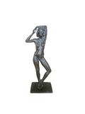 Bronzeskulptur Weiblicher Akt – Tanzende Frau – Zeitgenössische Kunst – Naturalistische Bronze