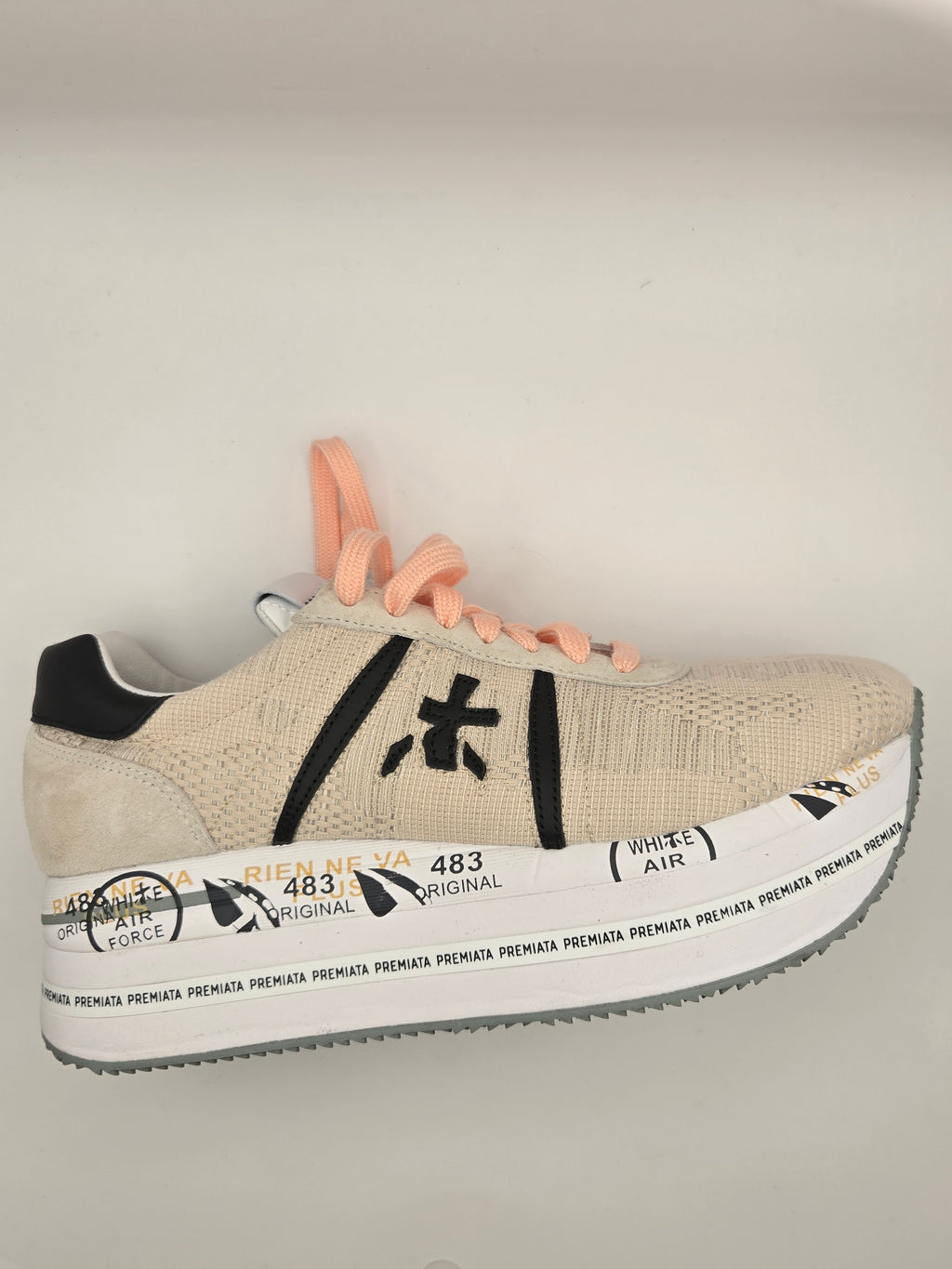 Premiata Sneaker Beige Rosa Grosse 38