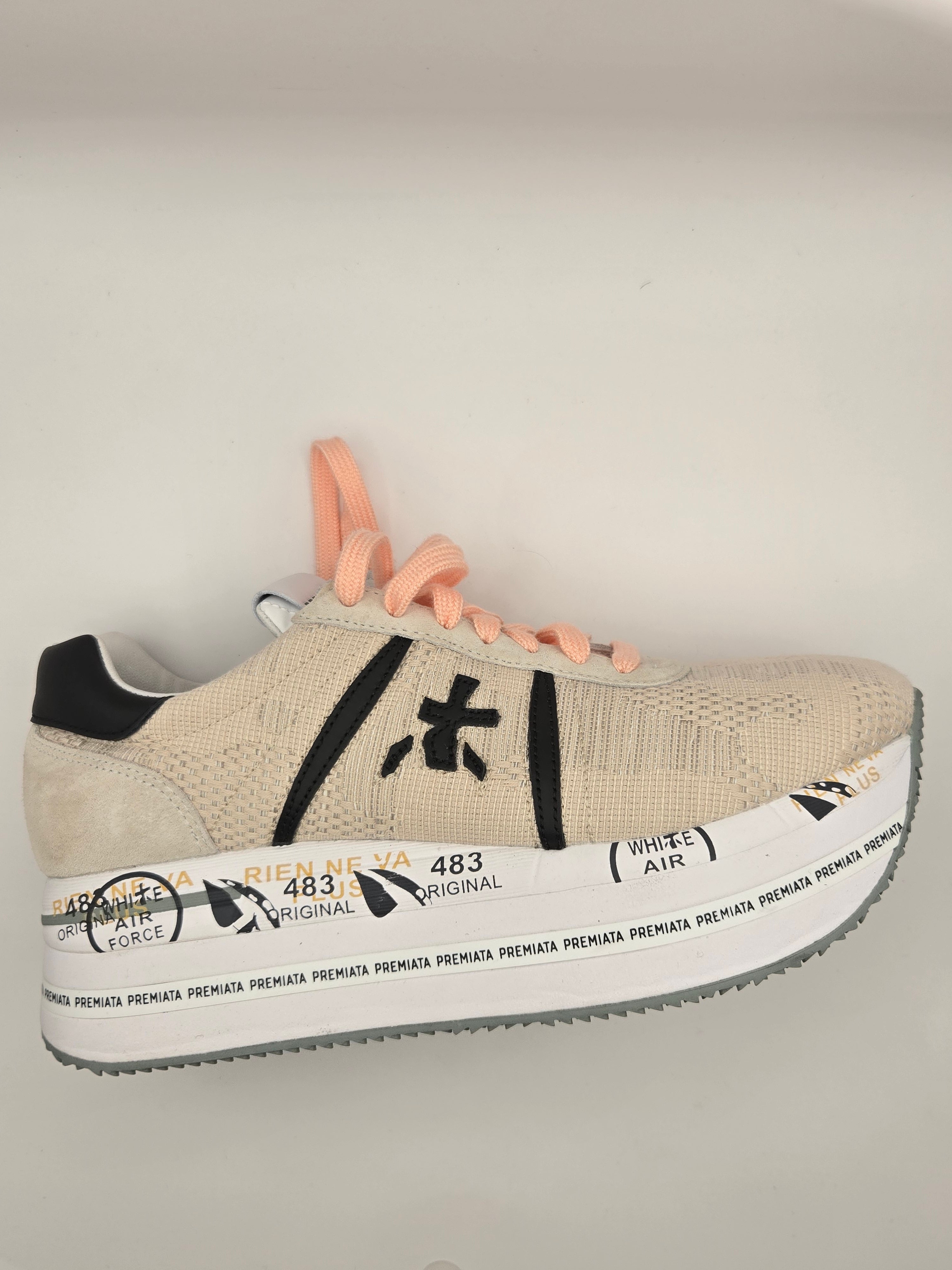 Premiata Sneaker Beige Rosa Grosse 38
