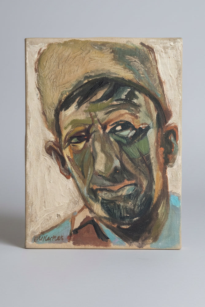 Walter Kerker Männerportrait Balkanzigeuner