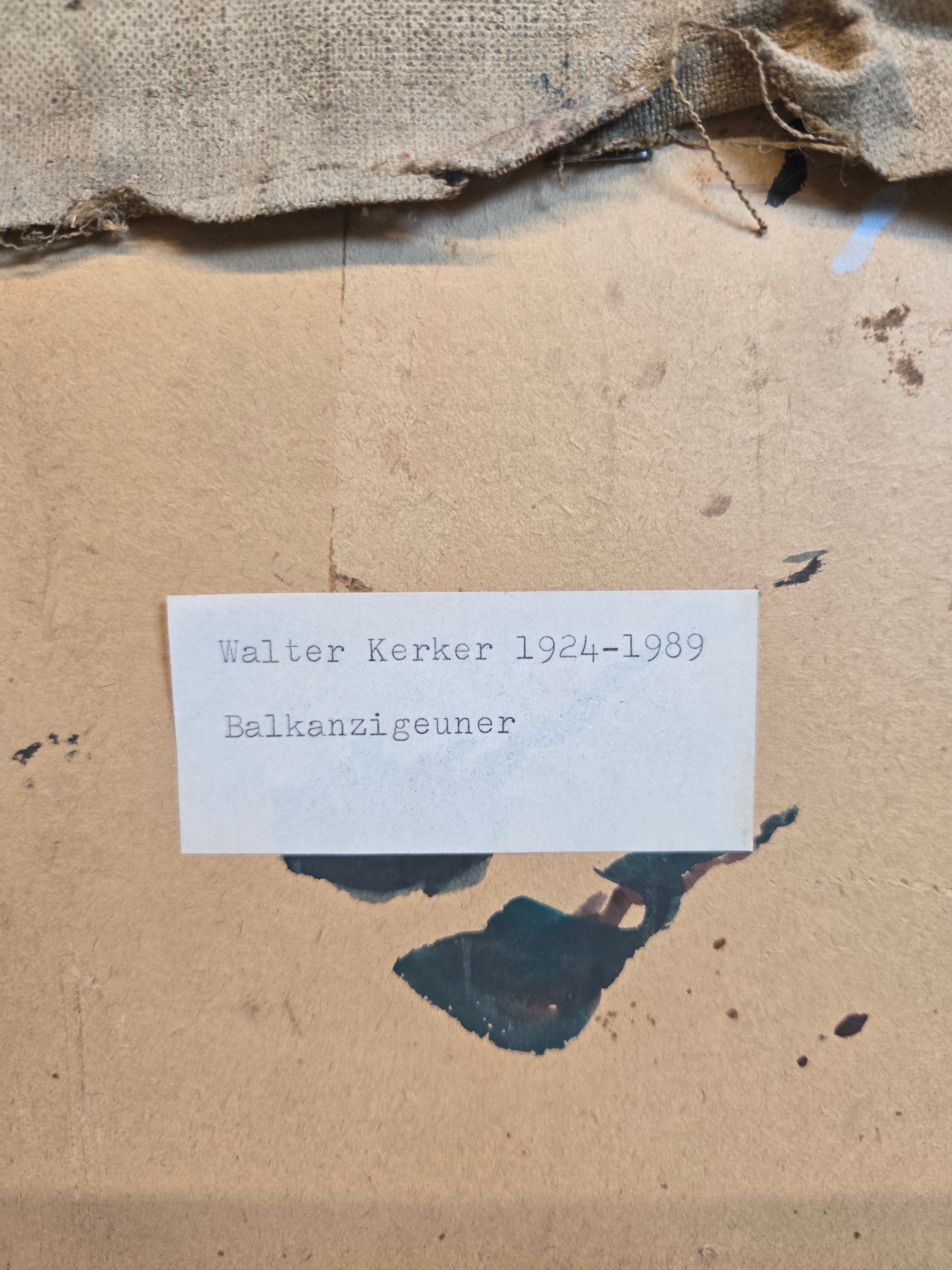 Walter Kerker Männerportrait Balkanzigeuner