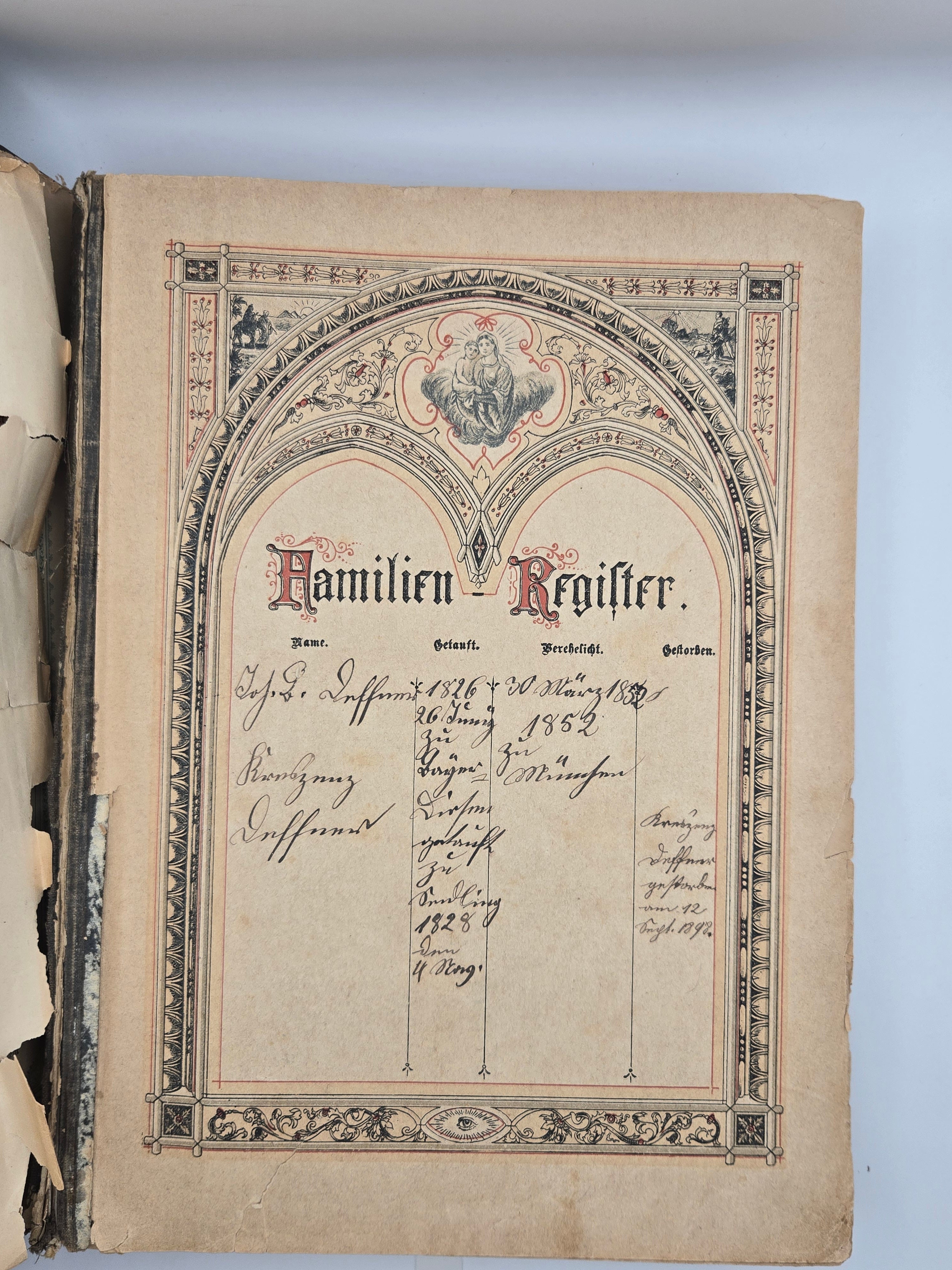 Antikes Katholisches Grosswerk "Das grosse Leben Christi"