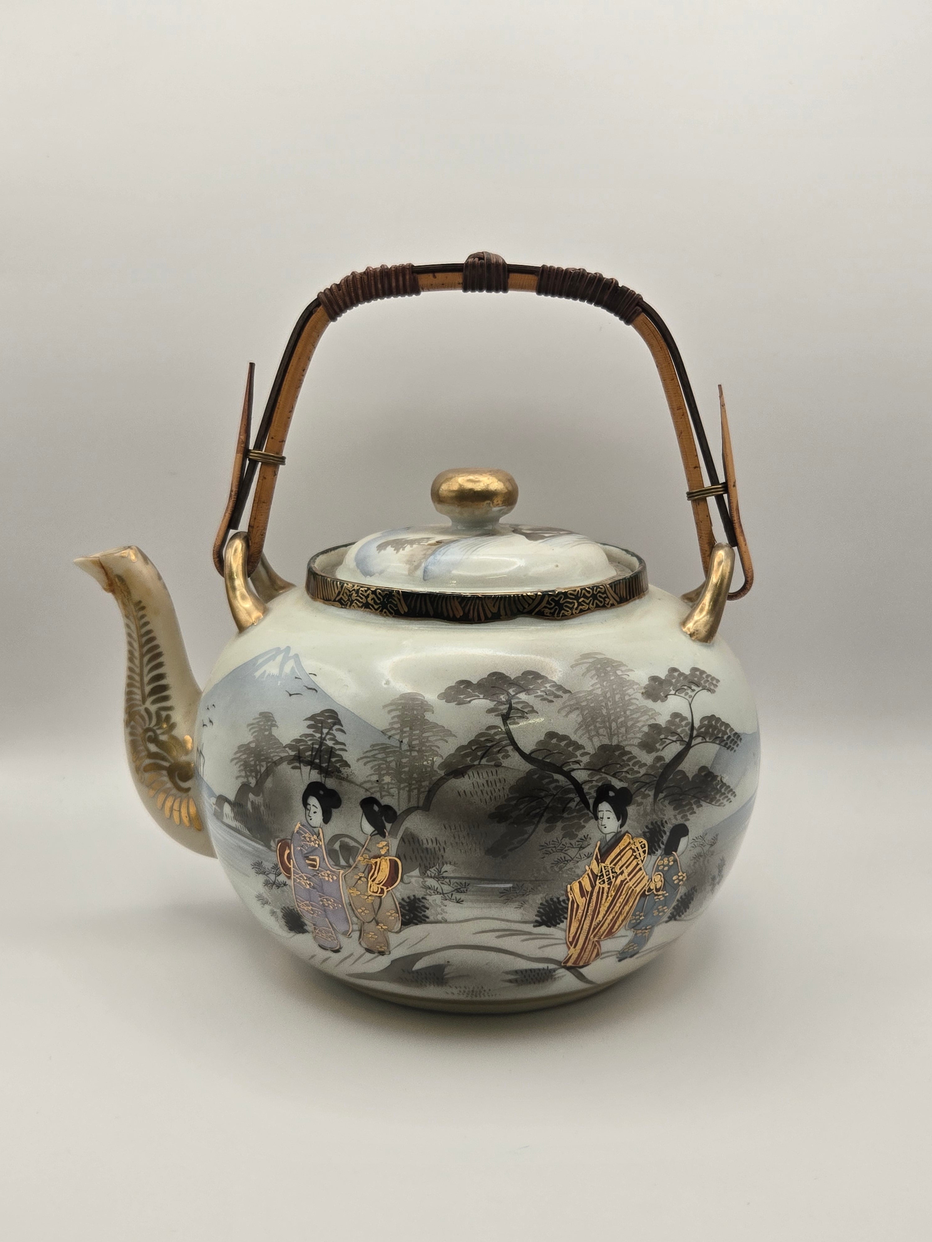 Japanisches Porzellan Teeservice Geisha Motiv
