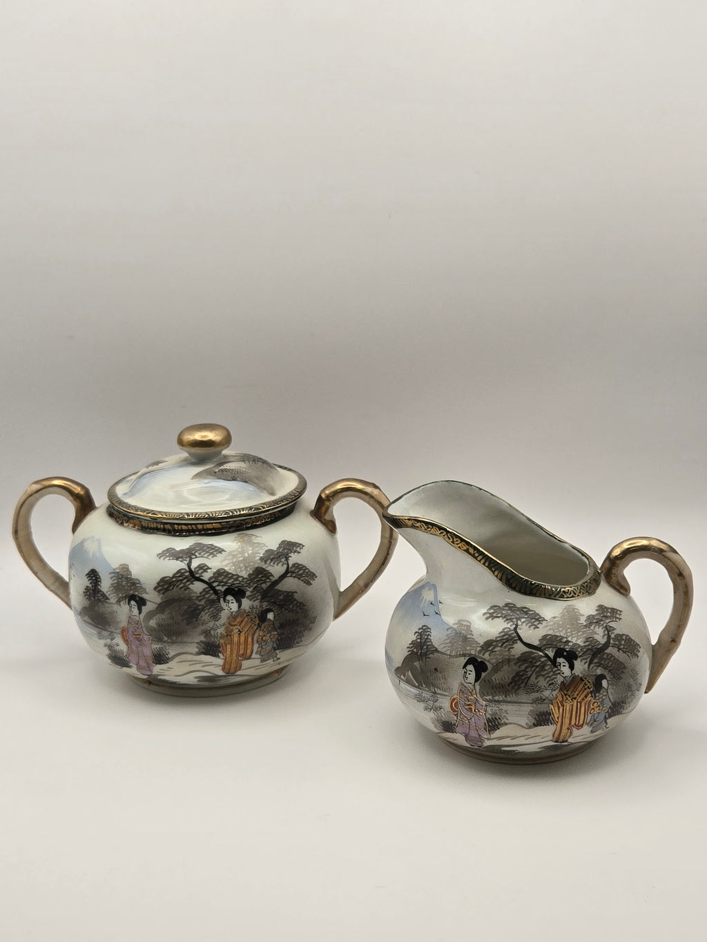 Japanisches Porzellan Teeservice Geisha Motiv