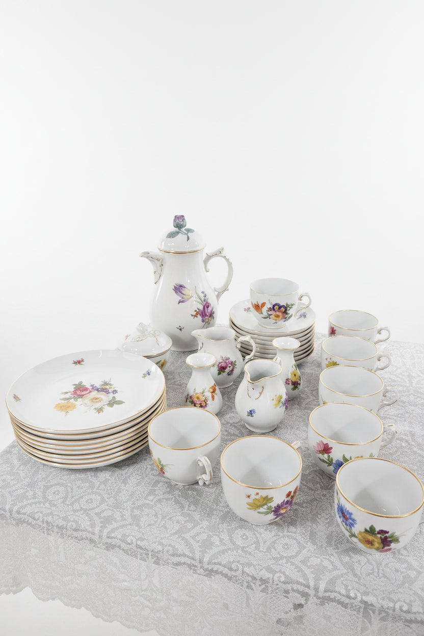 Fürstenberg Porzellan Kaffeeservice Blumendekor