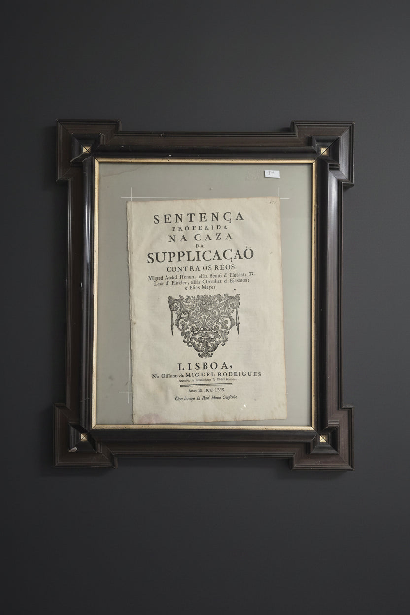 Sentença Lisboa 1769 — Baron von Hanau