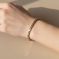 Goldarmband 18 Karat – Bicolor Gold – Gelbgold & Weißgold – 13,3g – Italienischer Stil