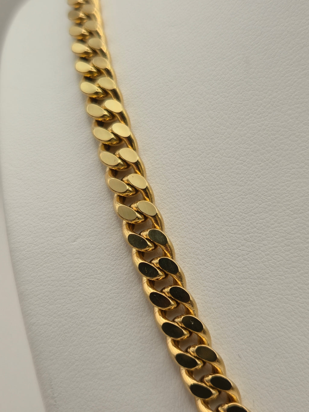 Goldkette Panzer – 750 Gelbgold 60 cm