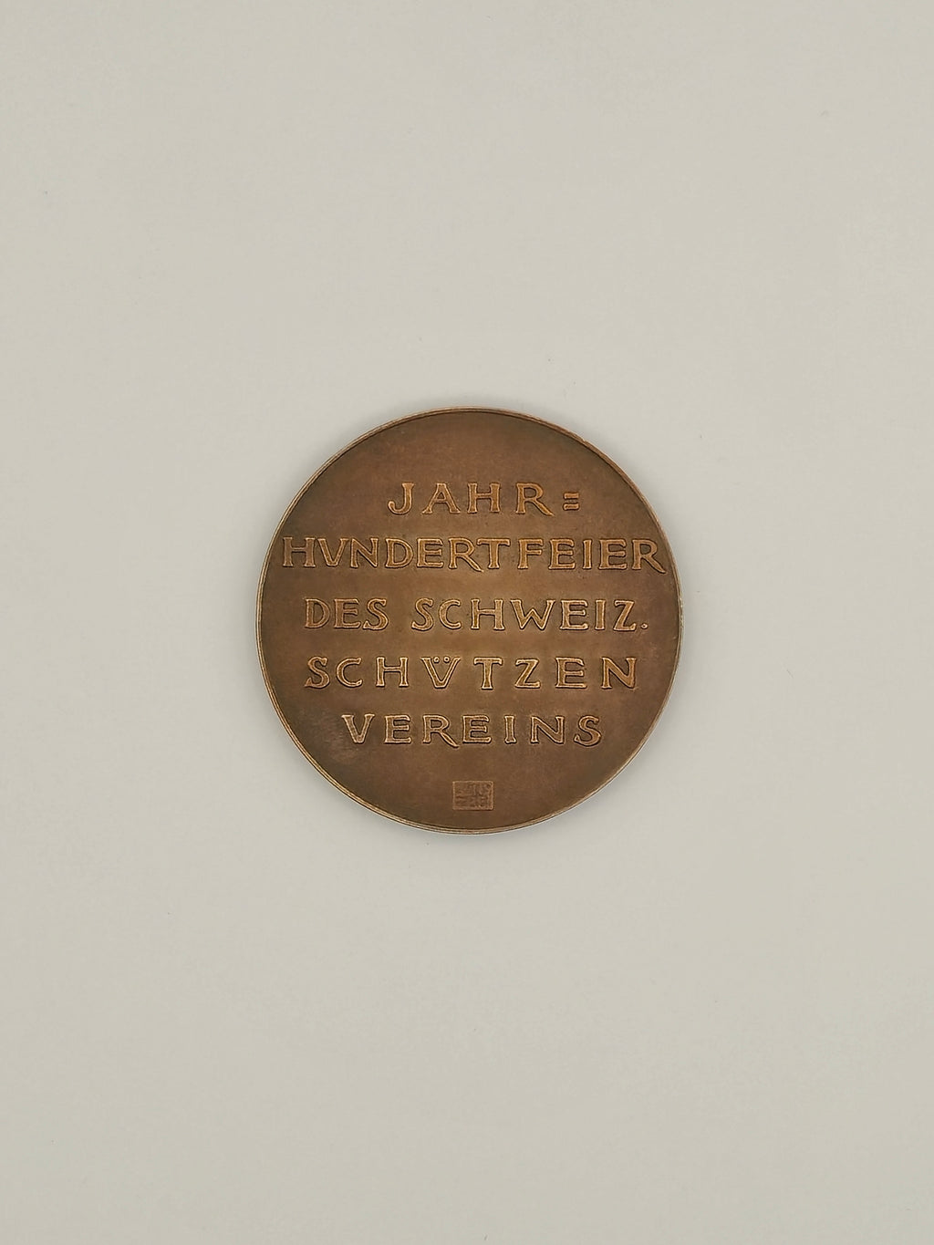 Bronzemedaille Jahrhundertfeier Schweiz. Schutzenverein 1924 Aarau