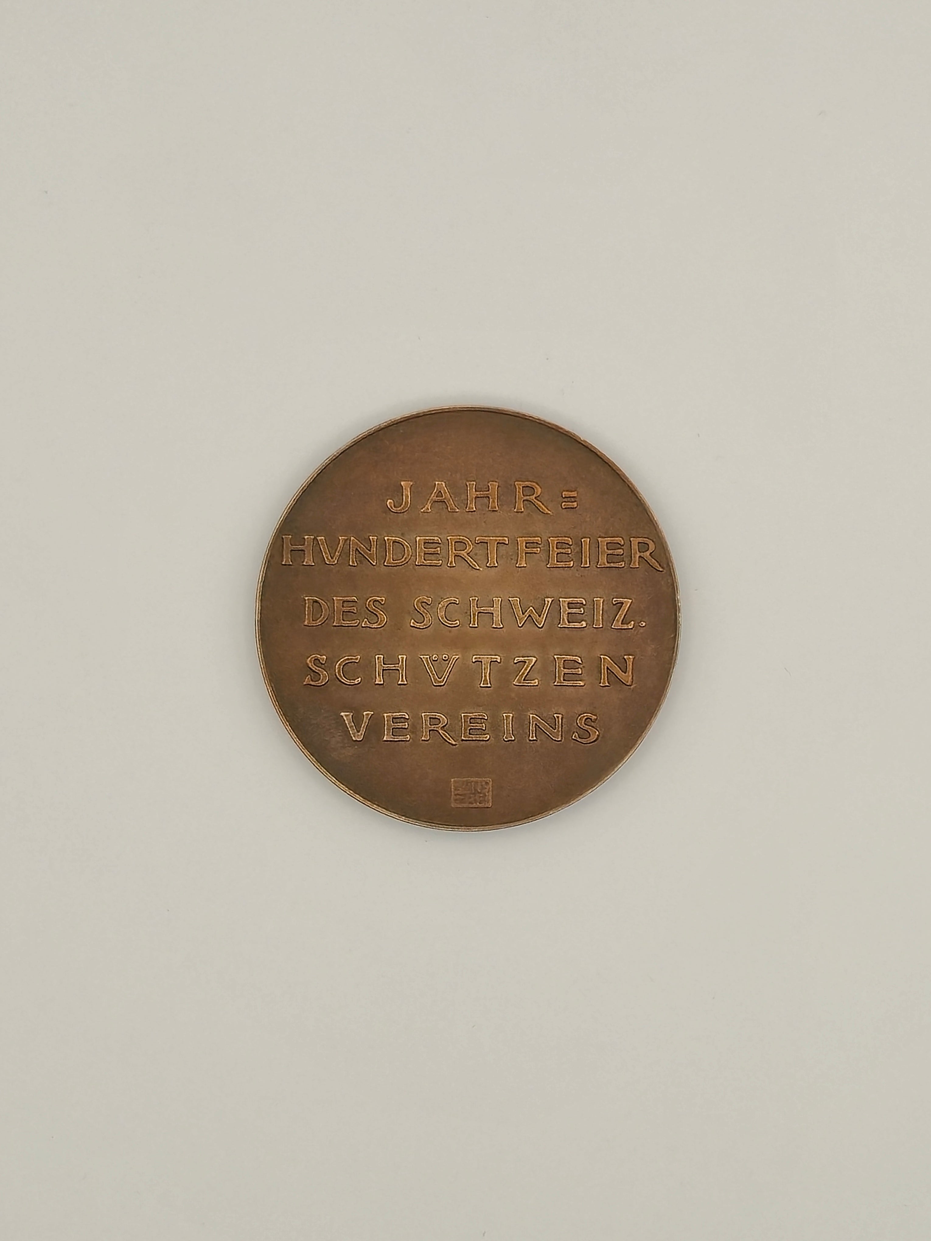 Bronzemedaille Jahrhundertfeier Schweiz. Schutzenverein 1924 Aarau