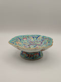 Chinesische Famille Rose Tazza Teller Drachen Turkis