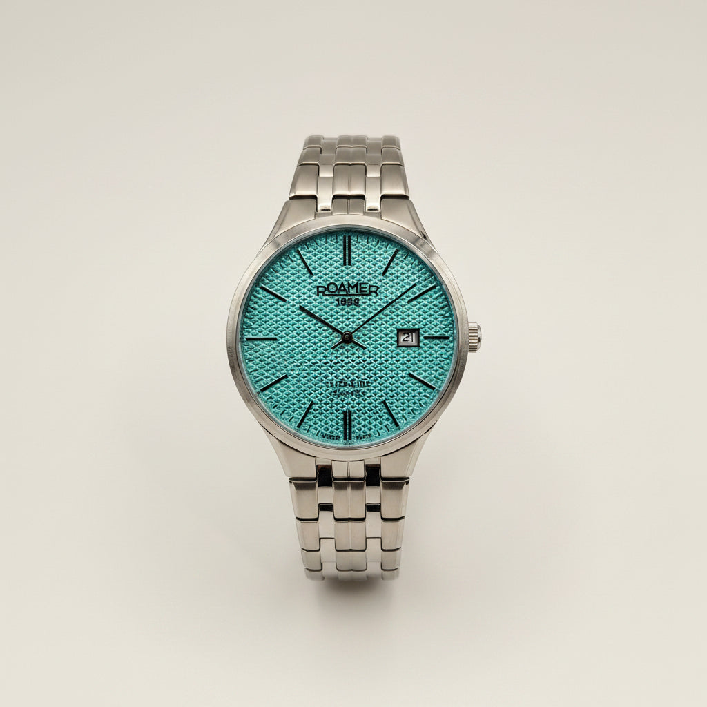 Roamer 1888 Slim-Line Sapphire – Tiffany Blau