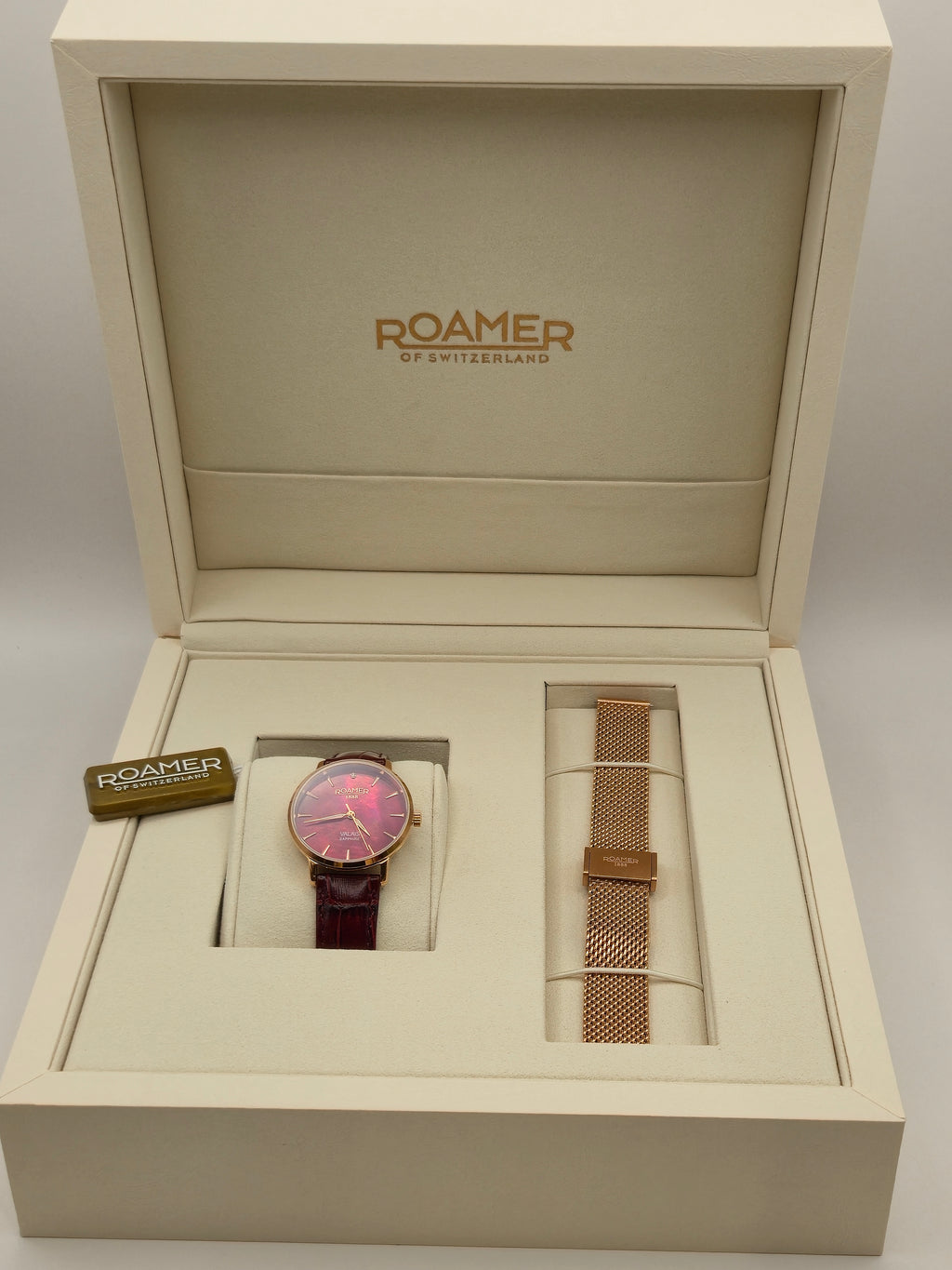 Roamer Valais Sapphire – Rot/Fuchsia – Diamant – Set