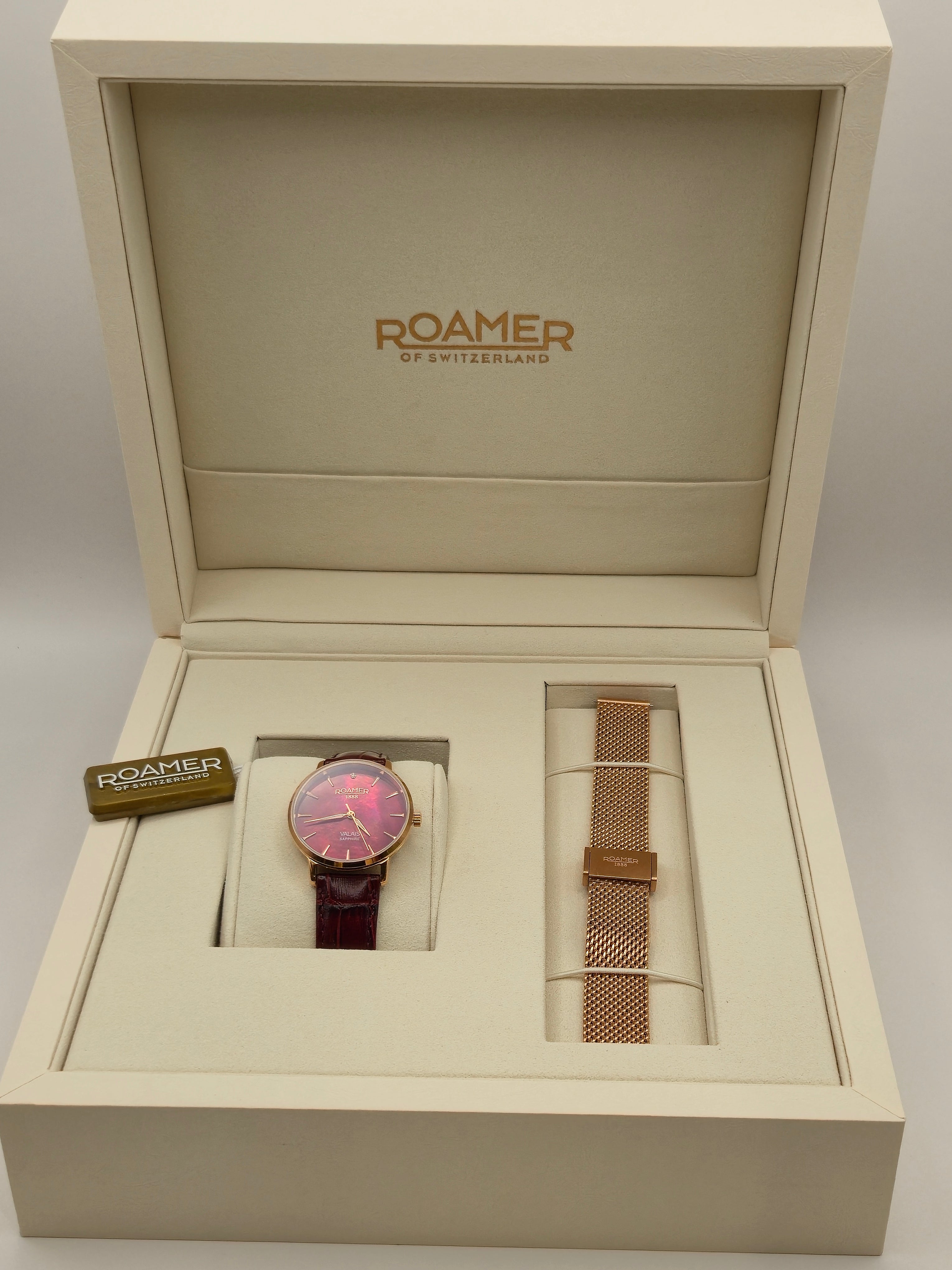 Roamer Valais Sapphire – Rot/Fuchsia – Diamant – Set
