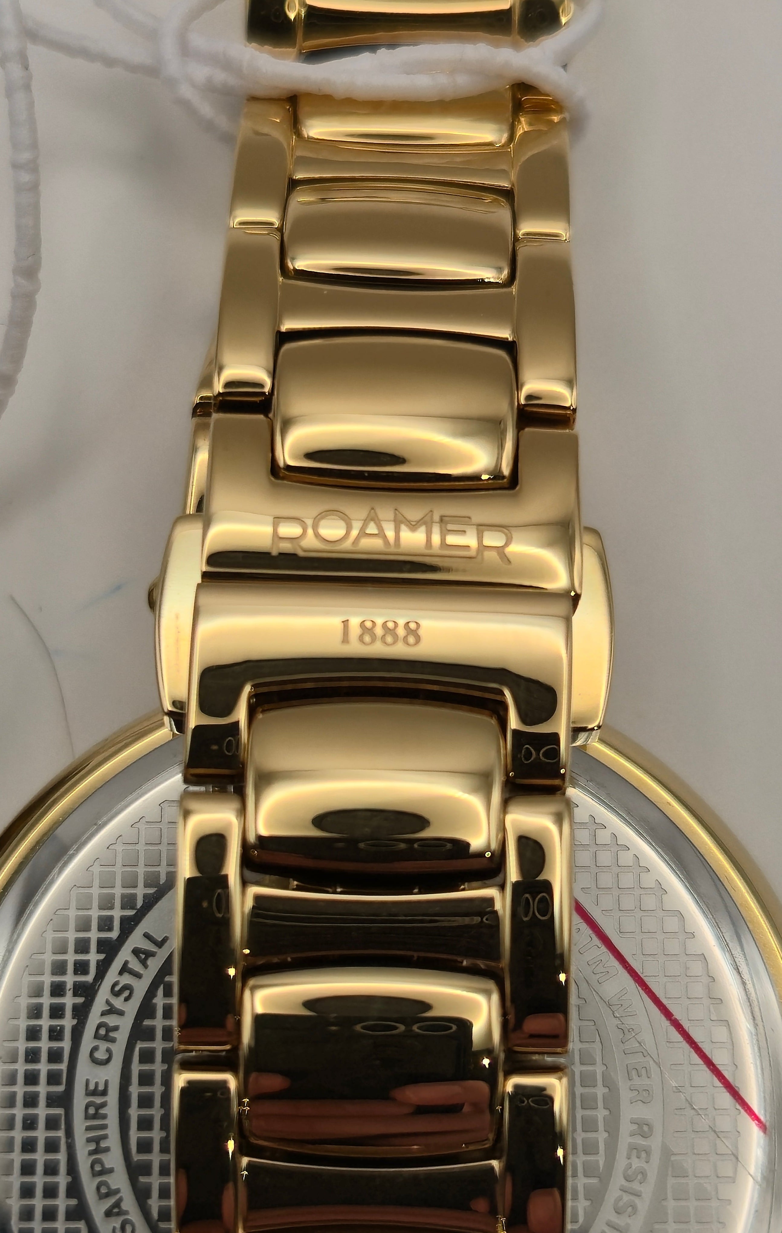 Roamer 1888 Damenuhr – Mother of Pearl – Kristall – Gold