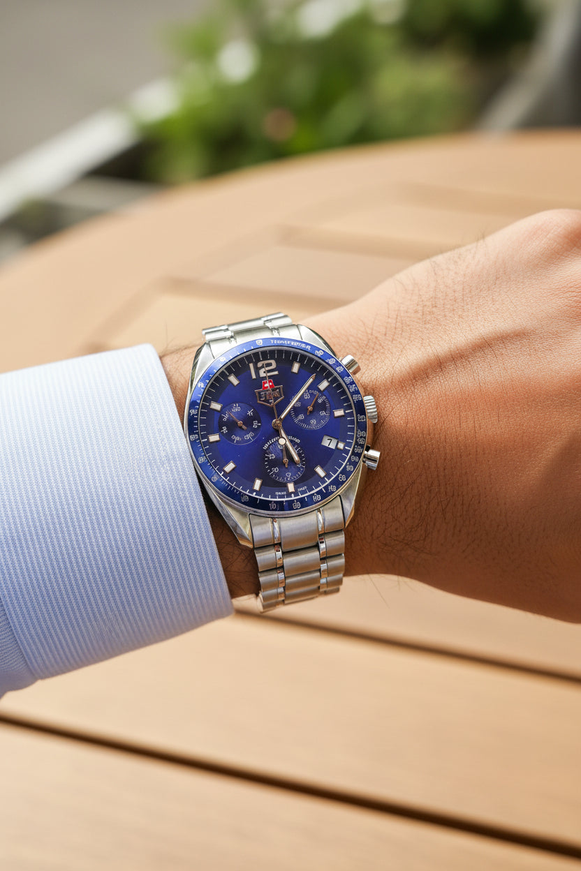 JDM Military Sapphire Chronograph – Swiss Made – Set