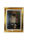 Folgnini Vittorio – Blumenstilleben Ol auf Leinwand 50x70