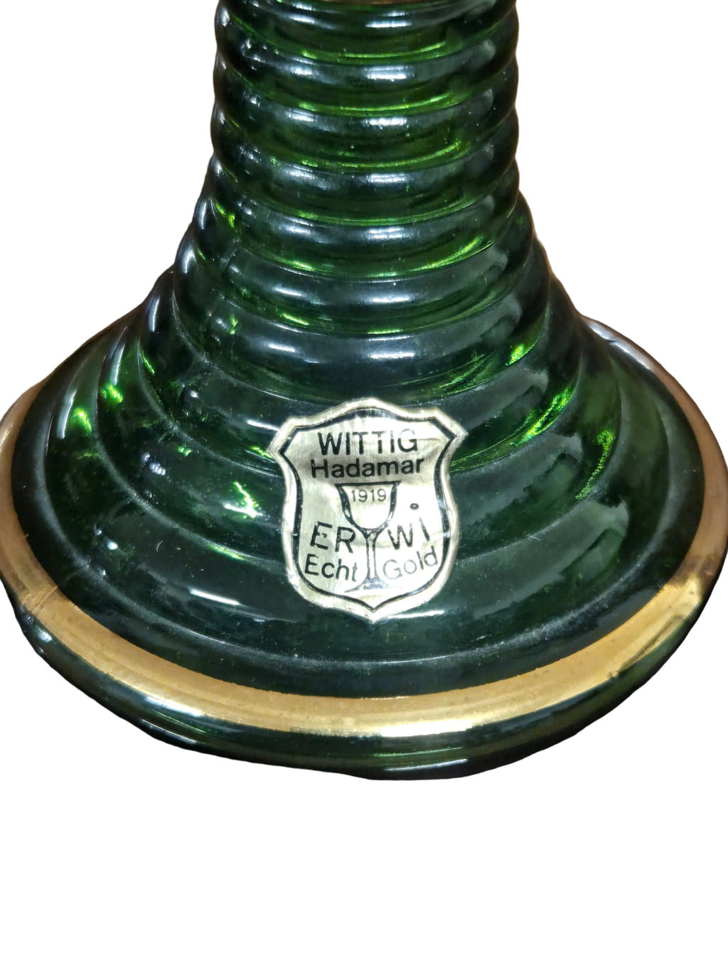 Wittig Hadamar Römer Grünglas Heidelberg Echtzolddekor 1919