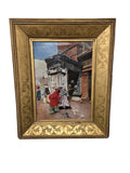 Lucius Rossi Antique Oil Painting 1885 – Karneval Szene