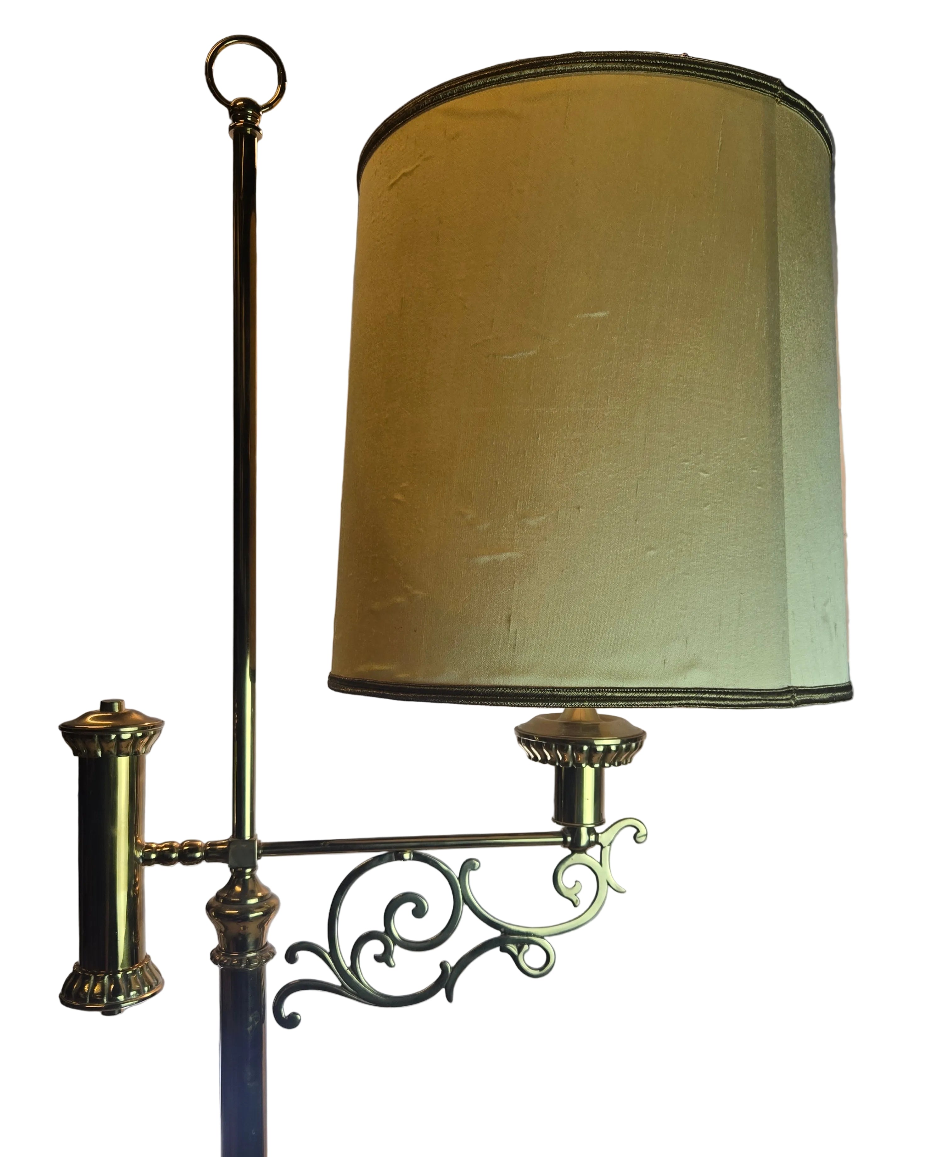 Vintage Messing Stehlampe – Klassisch mit Schwenkarm