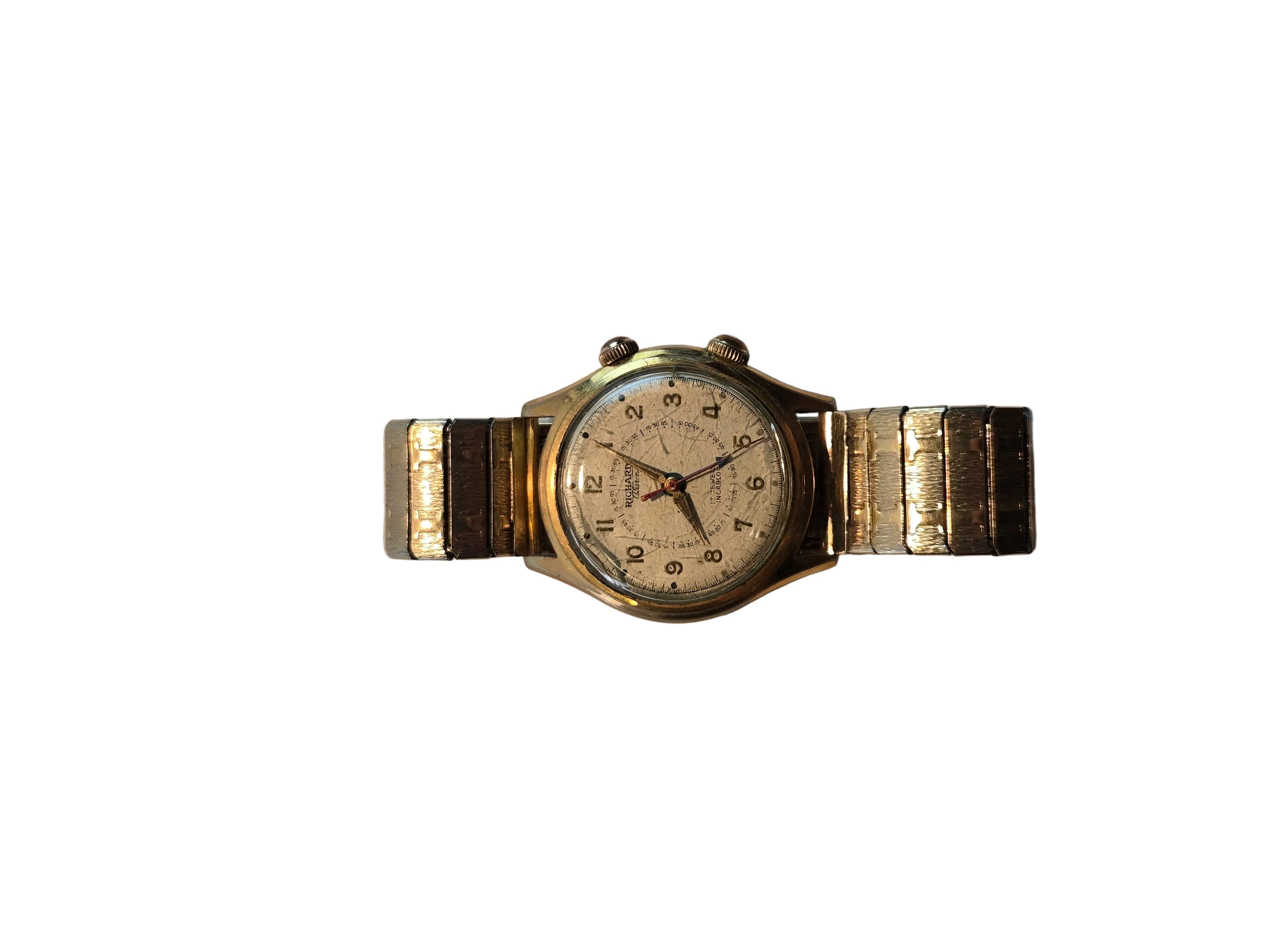 Richard Alarm Vintage Armbanduhr – Swiss Made, 17 Jewels