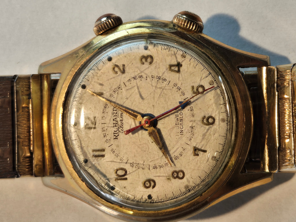 Richard Alarm Vintage Armbanduhr – Swiss Made, 17 Jewels