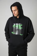 Off-White c/o Virgil Abloh Hoodie – NEU – Schwarz – Neongrün Print – Herrenkollektion – Original Hangtag