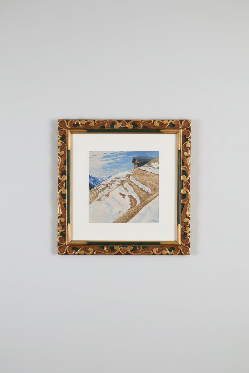 Waldemar Theophil Fink – Winterlandschaft mit Chalet