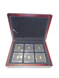 Goldbarren Set – 6 × 0,5g Gold 585 – Million Dollar Collection – „1898 Single 9 Pond" – Holzschatulle & Zertifikat