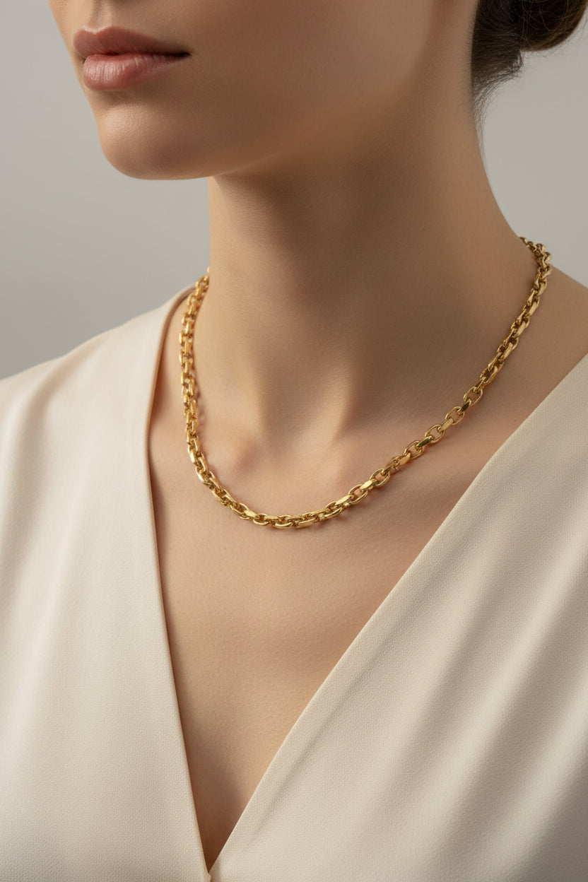 Goldkette Anker – 750 Gelbgold 50 cm