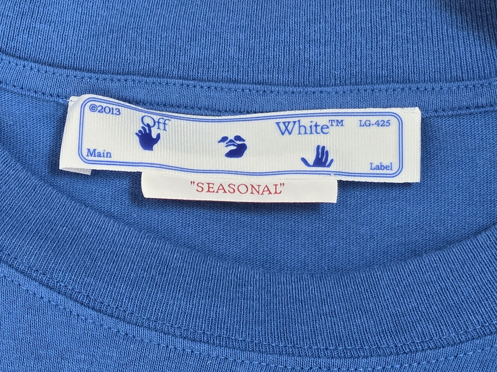 Off-White™ Seasonal Diagonal T-Shirt Blau