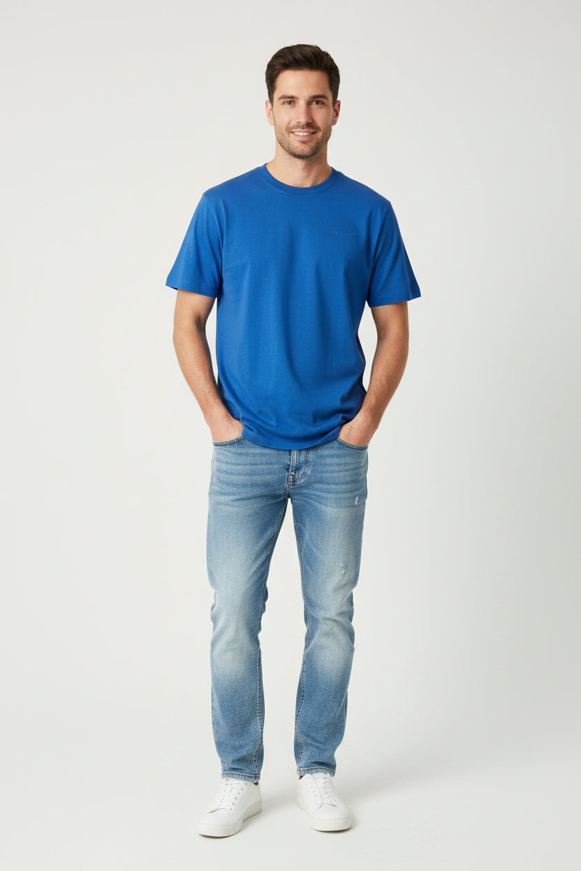 Off-White™ Seasonal Diagonal T-Shirt Blau