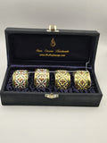 Siam Ceramic Handmade Serviettenringe 4-teilig Benjarong-Stil