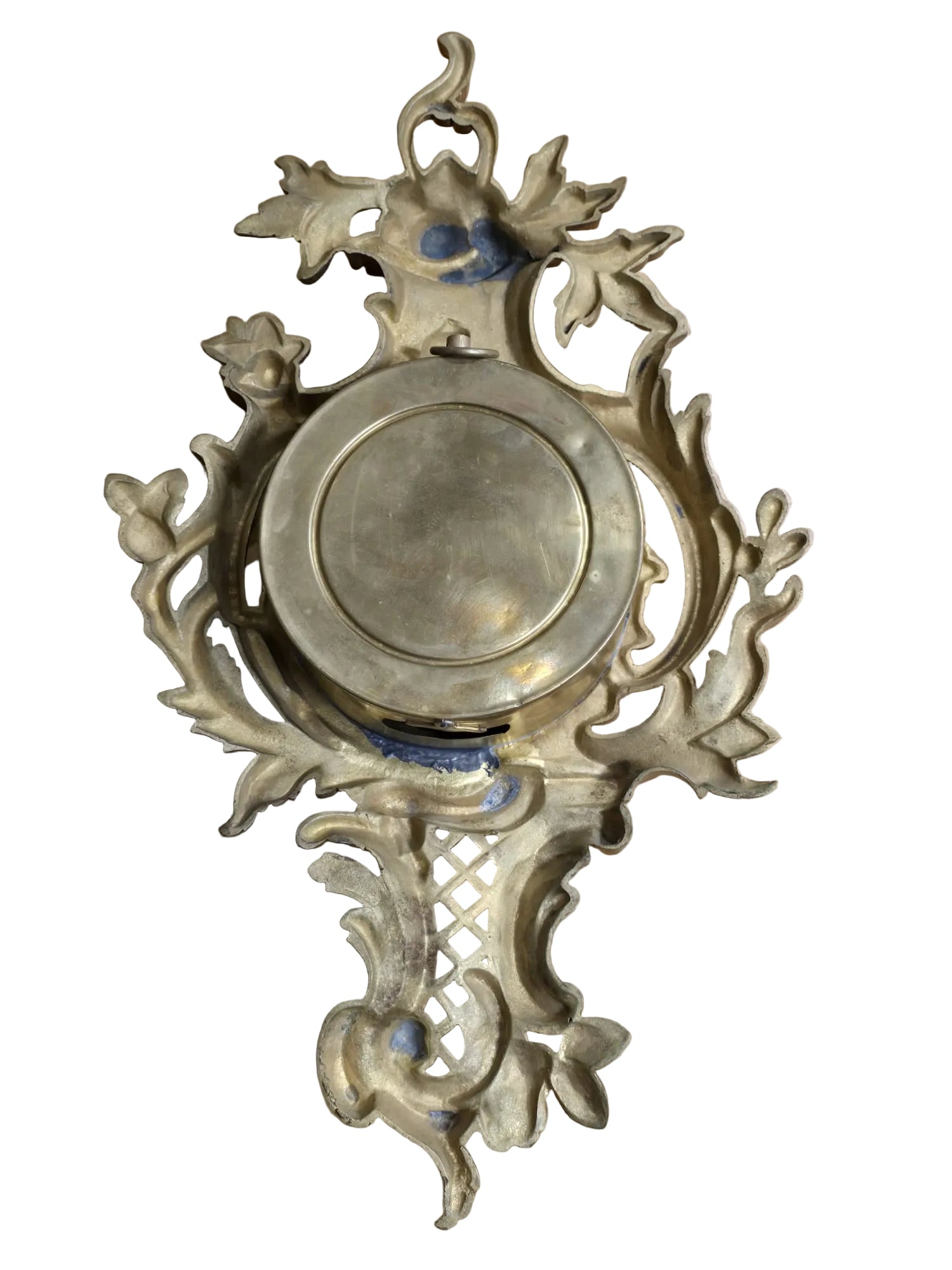 Antike Französische Bronze Cartel Wanduhr – Louis XV Rokoko
