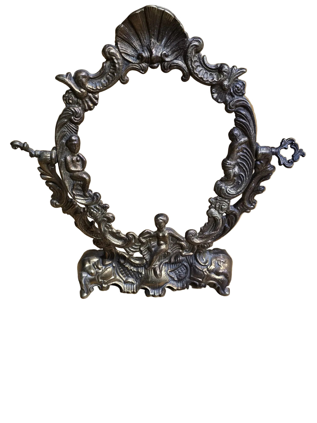 Bronzerahmen Barock Rokoko Spiegelrahmen Figurendekor