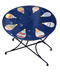 Vintage Beistelltisch – Heissluftballon Motiv, Fornasetti Stil