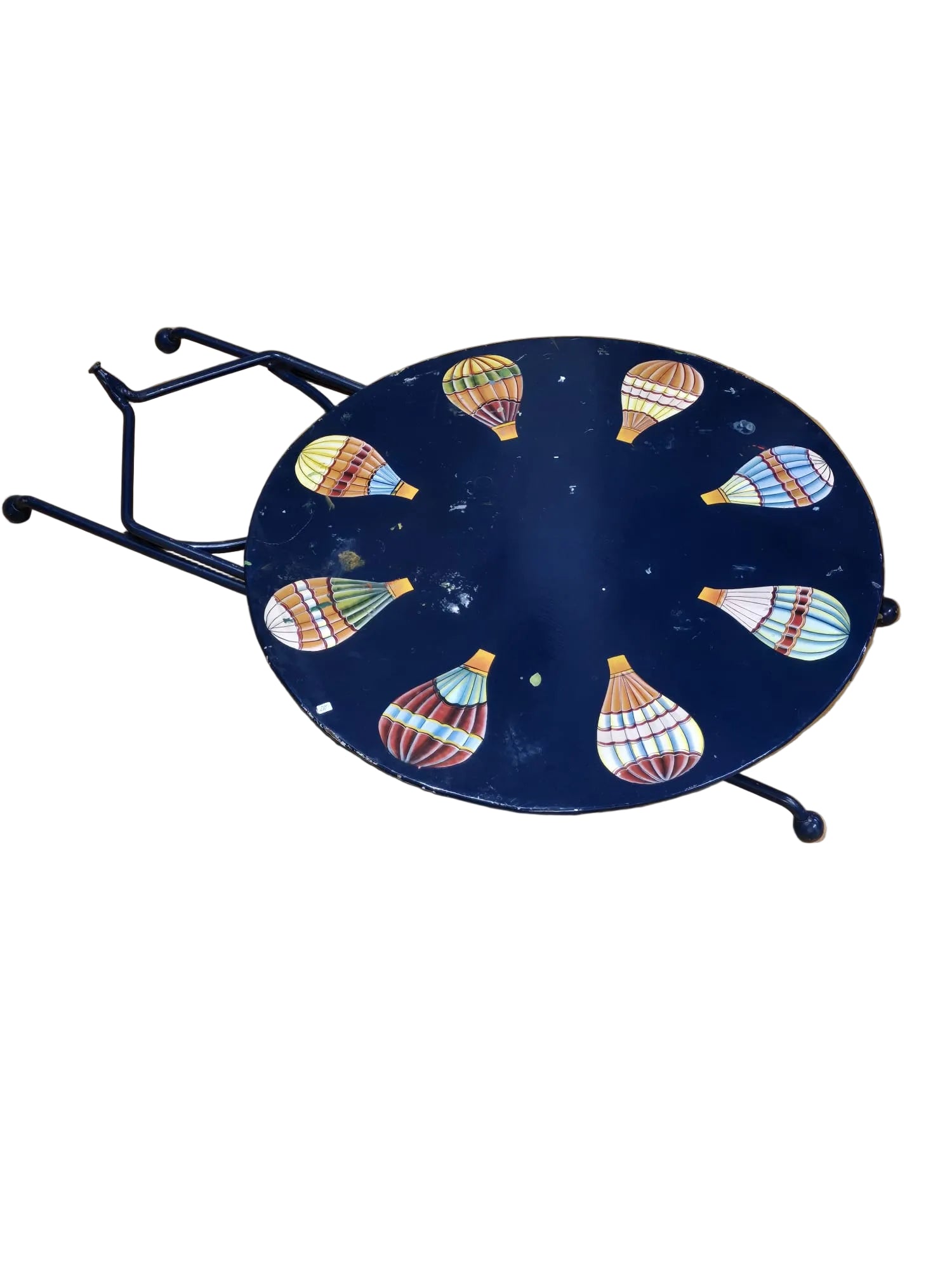 Vintage Beistelltisch – Heissluftballon Motiv, Fornasetti Stil