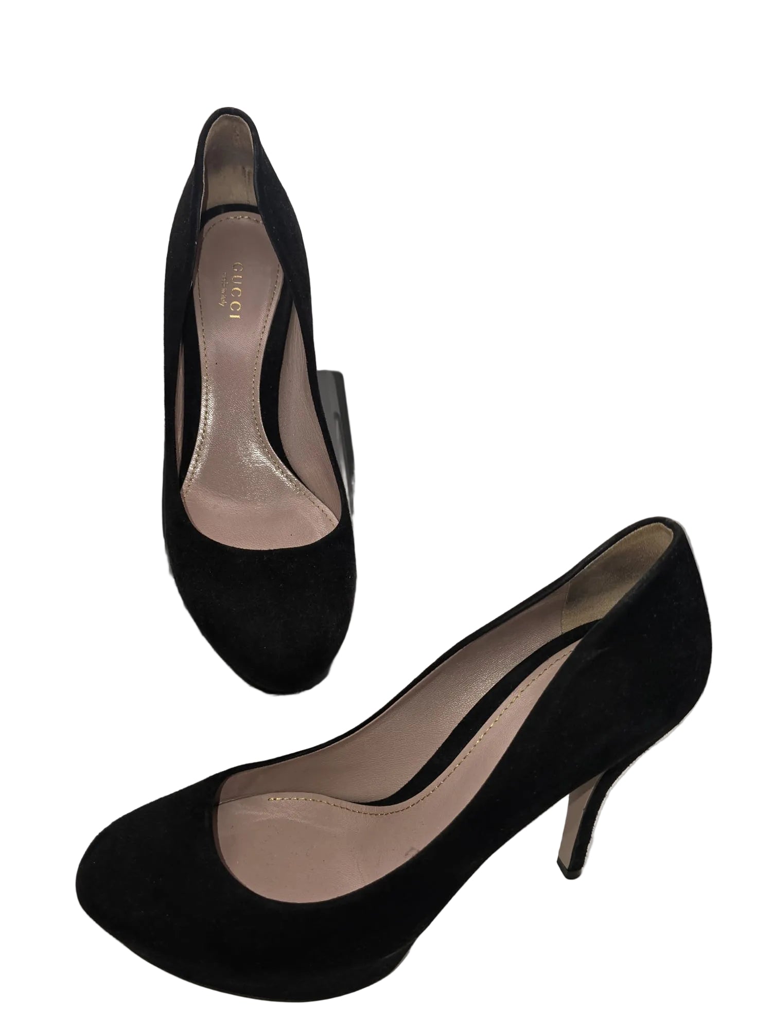 Gucci Velvet Elegance Heels Black