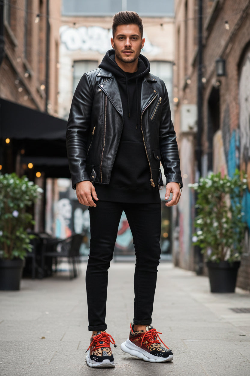 Versace Chain Reaction Sneaker Leopard