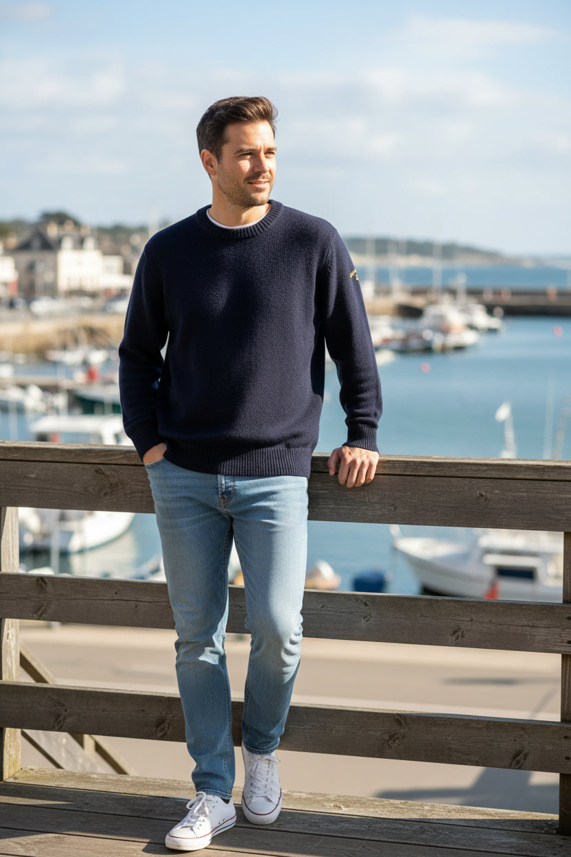 Paul & Shark Bretagne Wool Pullover Navy