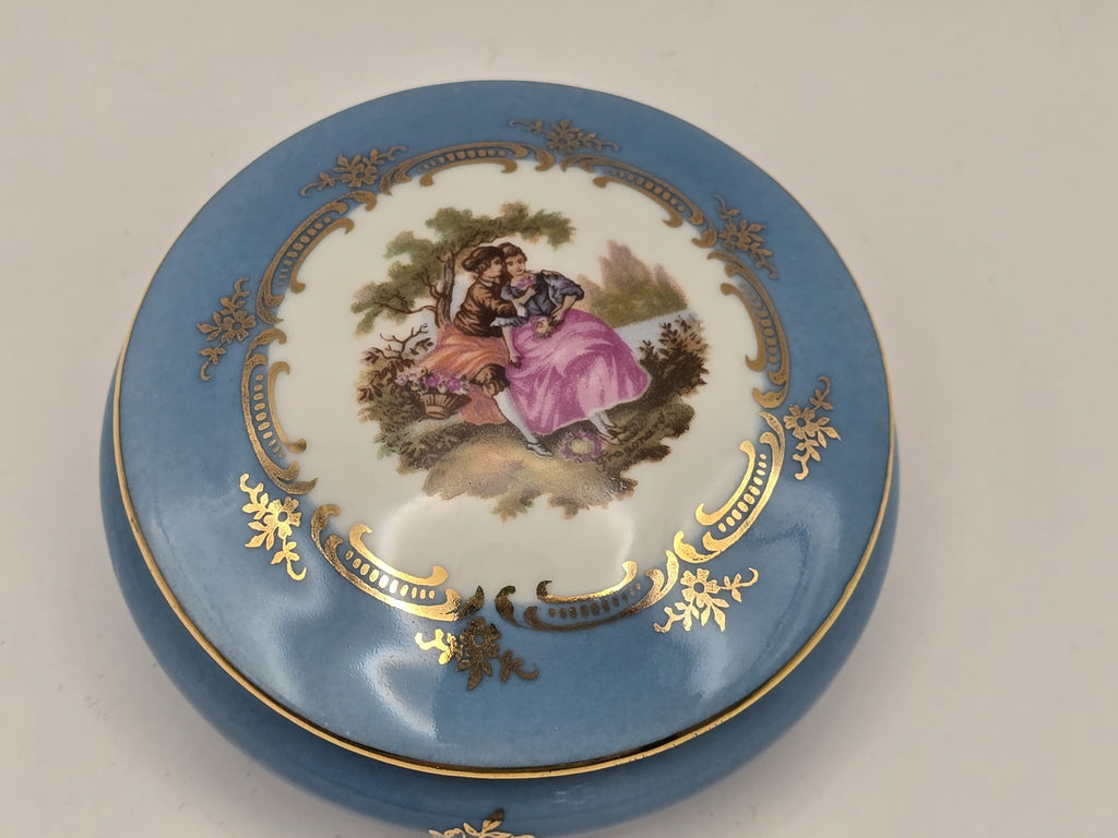 Limoges Castel France Porzellan Schmuckdose