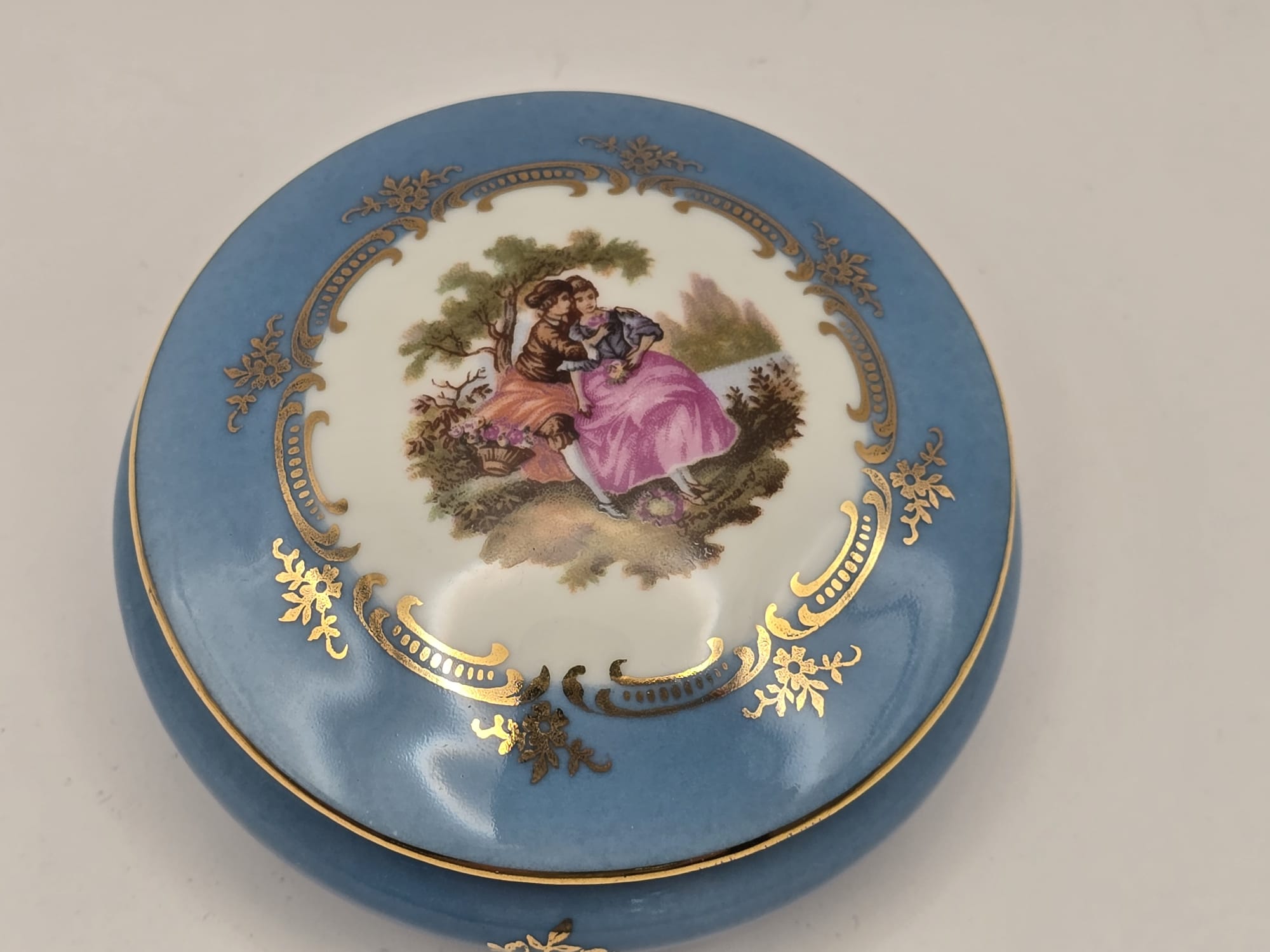 Limoges Castel France Porzellan Schmuckdose