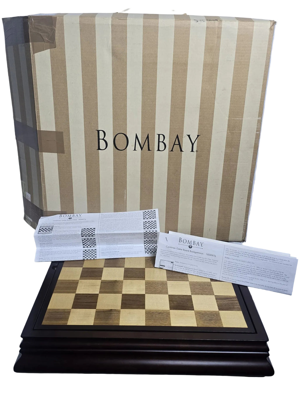 BOMBAY Luxury Chess & Backgammon Set