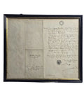 Antikes deutsches handgeschriebenes Dokument von 1849