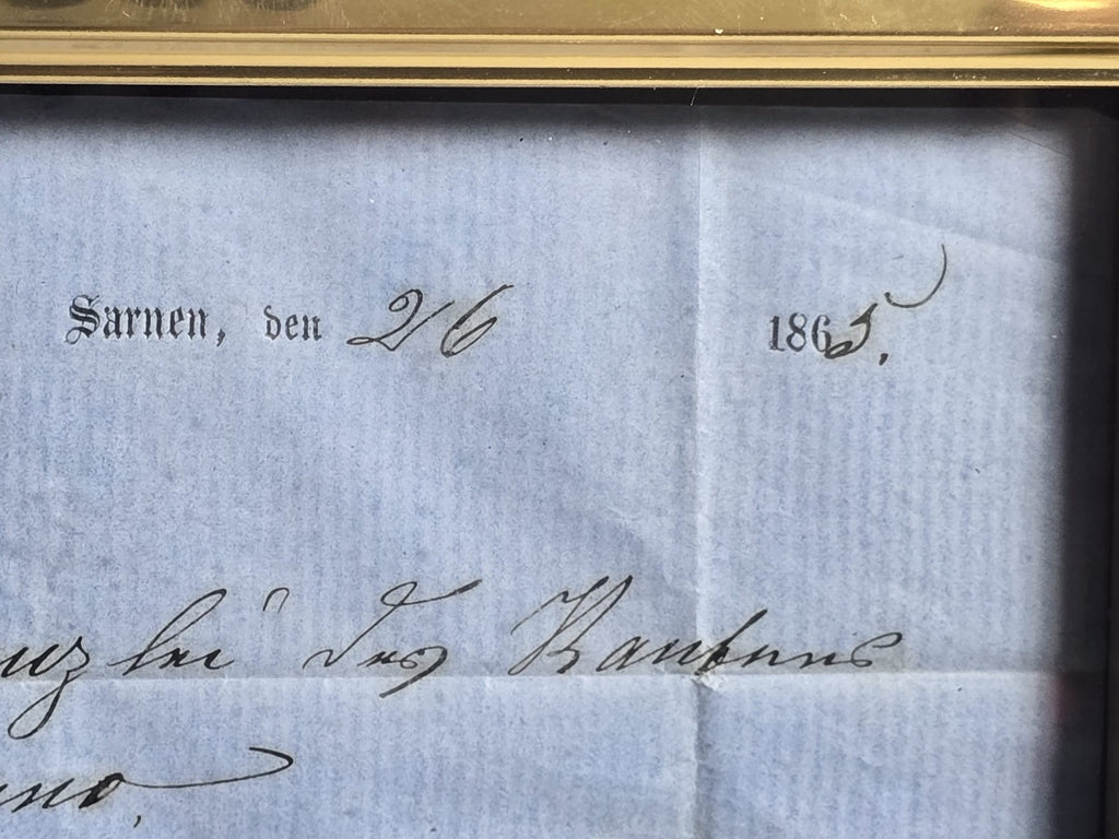 Standeskanzlei Obwalden Sarnen Originalbrief Lugano 1865