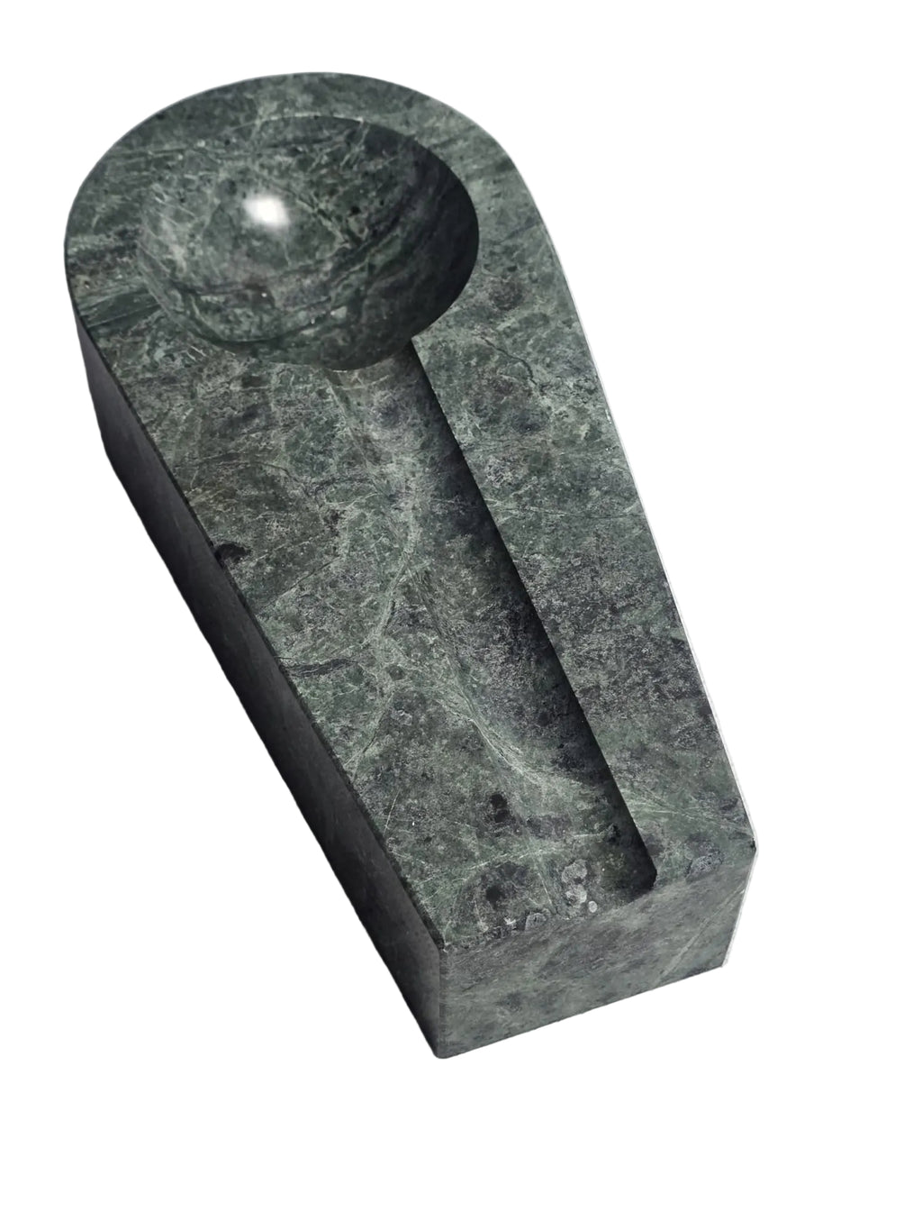 Vintage Green Marble Candle Holder
