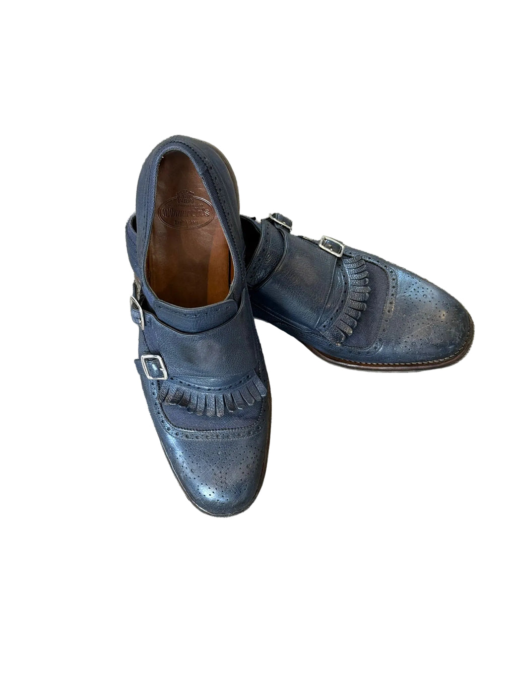 Church's English Shoes Double Monk Kiltie Brogue Marine