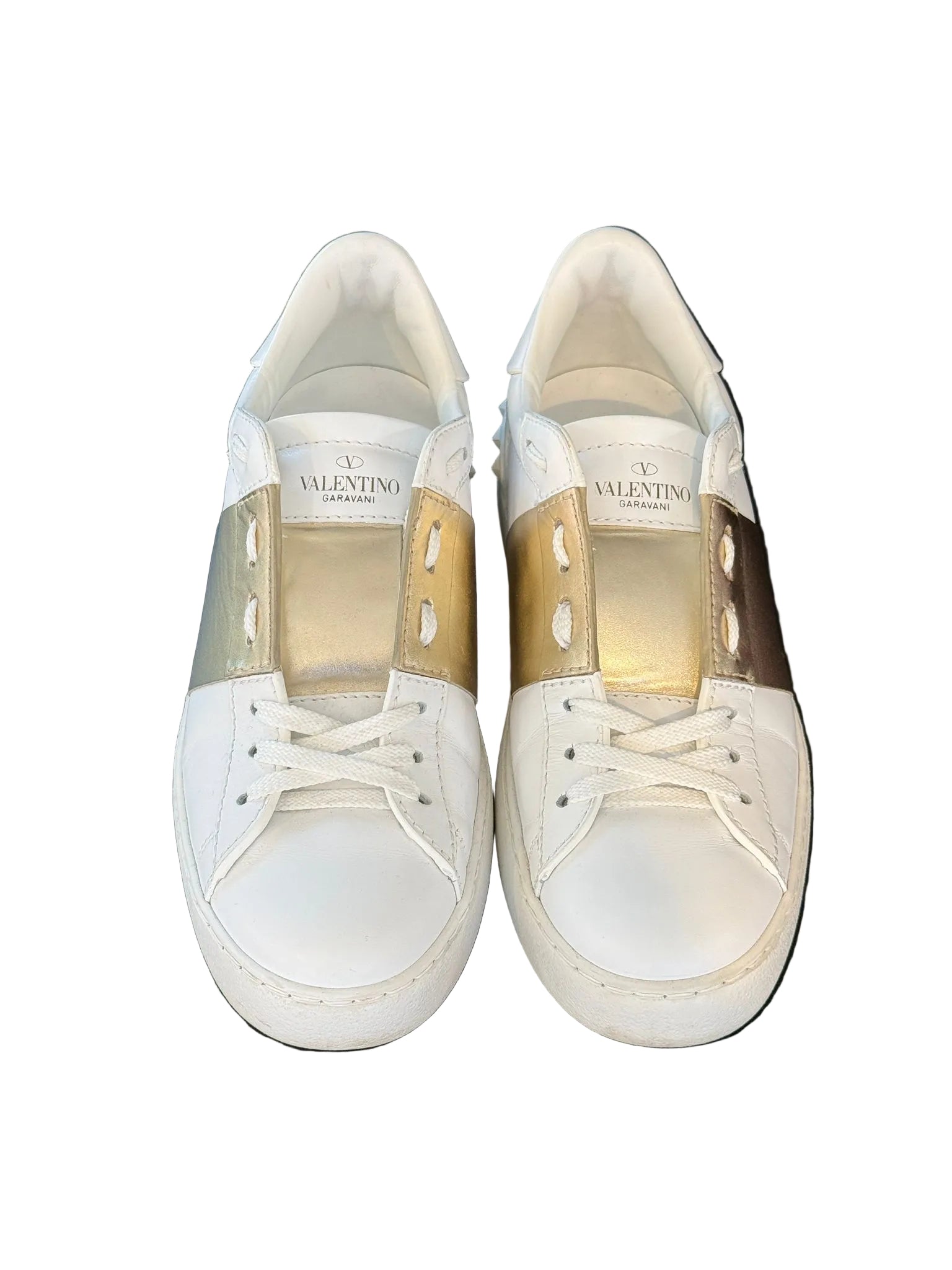 Valentino Garavani Open Sneaker Weiss-Silber