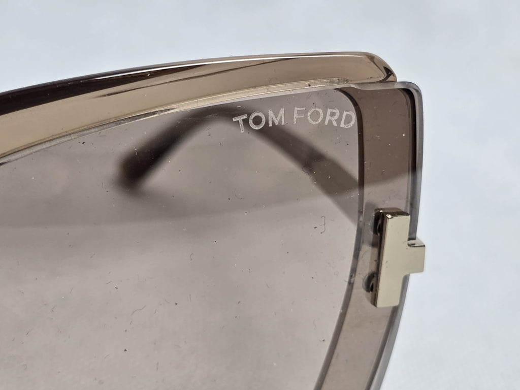 Tom Ford Sonnenbrille Oversized Butterfly Taupe-Gold