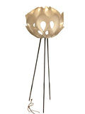 Vintage Blumen Stehlampe – Space Age Design, Weiss